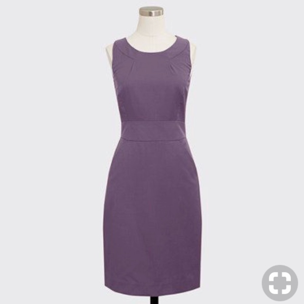 Smoky purple sheath dress from JCrew Merchantile